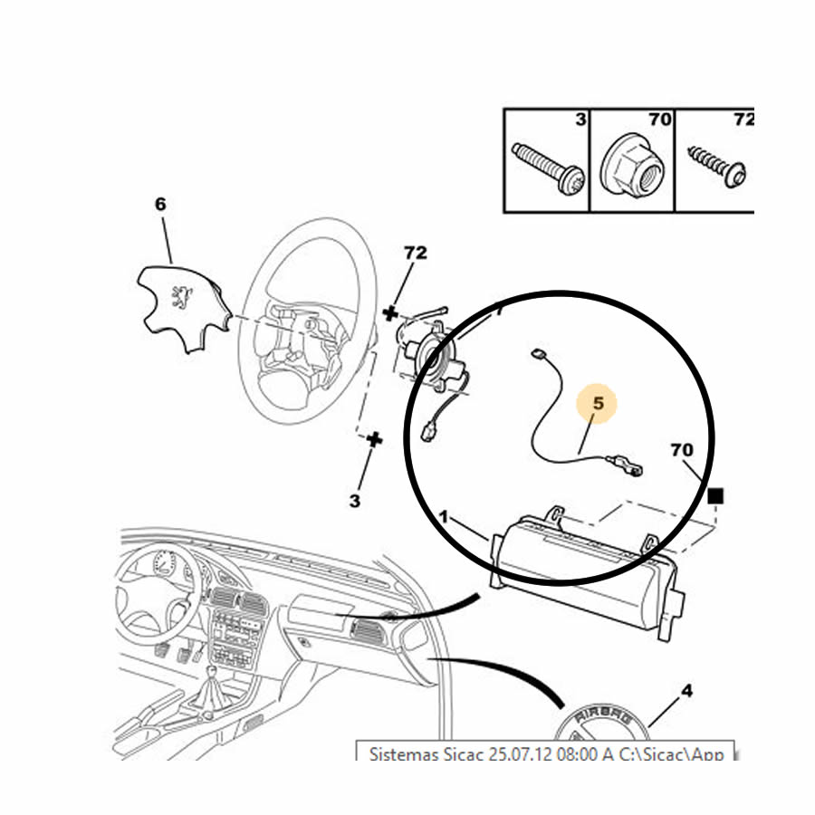 CABLERIA AIRBAG